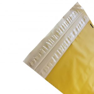 Yellow Poly Mailer with double adhesive strip